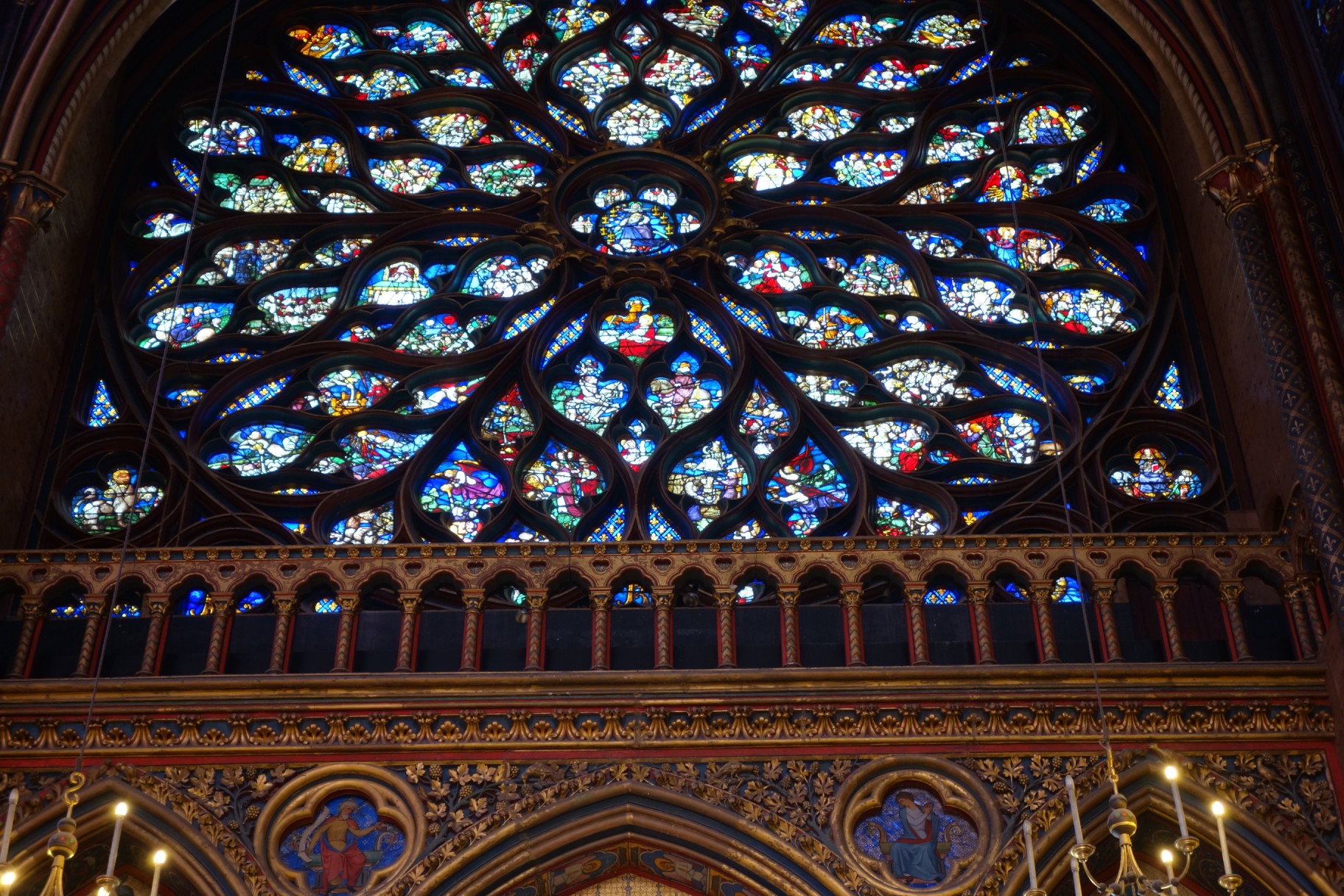 HDR of Saint-Chapelle Rose Window