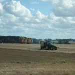 Straw baling in Normandy